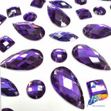 Purple Resin Stones, DD78