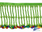 4" Beaded Fringe with Bells, FR-007