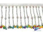 4" Beaded Fringe with Bells, FR-007
