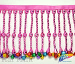 4" Beaded Fringe with Bells, FR-007