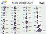 Lilac Resin Stones, DD35