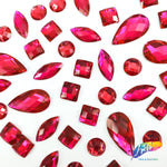 Hot Pink Resin Stones, DD136