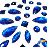Royal Blue Resin Stones, DD23