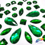 Kelly Green Resin Stones, DD21