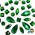 Kelly Green Resin Stones, DD21