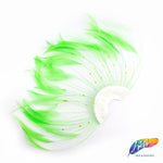 Stripped Hackle Half Pinwheel Feather Pads