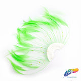 Stripped Hackle Half Pinwheel Feather Pads