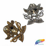 Pirate Beaded Rhinestone Indian Applique, BA-024