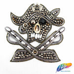 Pirate Beaded Rhinestone Indian Applique, BA-024