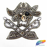 Pirate Beaded Rhinestone Indian Applique, BA-024