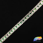 1/4" Square/Round Rhinestone Iron On Trim, IRT-062
