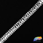 1/4" Square/Round Rhinestone Iron On Trim, IRT-062
