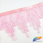 3 1/2" Wavy Color AB Beaded Fringe, FR-005-1