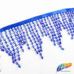 3 1/2" Wavy Color AB Beaded Fringe, FR-005-1