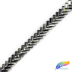 3/8" Herringbone Rhinestone Iron on Trim, IRT-063