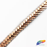 3/8" Herringbone Rhinestone Iron on Trim, IRT-063