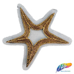 Star Rhinestone Indian Applique on Mesh, BA-022