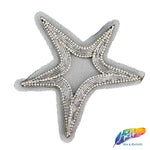 Star Rhinestone Indian Applique on Mesh, BA-022