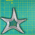 Star Rhinestone Indian Applique on Mesh, BA-022