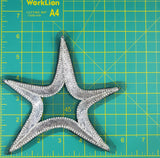 Star Rhinestone Indian Applique on Mesh, BA-022