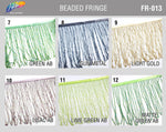 4" Beaded Fringe with 2-3mm Bugle Beads, FR-012