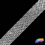 3/4" 8-row Rectangle Rhinestone Iron on Trim, IRT-064