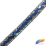 1/2" Double Diamond Rhinestone Iron on Trim, IRT-065