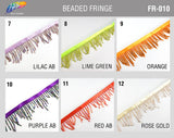 1 3/4" Variegated Beaded Fringe with Bugle & Seed Beads, FR-010