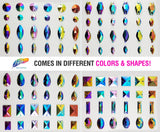 Metallic AB Resin Stones Color C