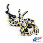 Scorpion Rhinestone Beaded Applique with Felt Backing, BA-032