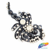 Scorpion Rhinestone Beaded Applique with Felt Backing, BA-032