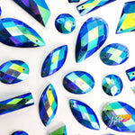 Royal Blue AB Resin Stones, DDAB07