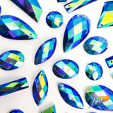Royal Blue AB Resin Stones, DDAB07