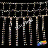 SALE! 5" Netted Rhinestone Cupchain Fringe RF-030
