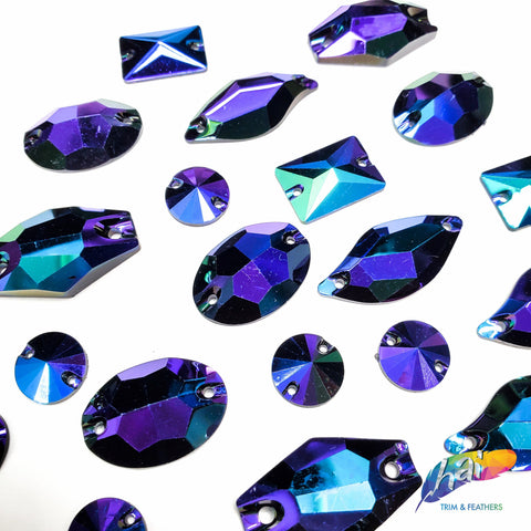 Metallic AB Resin Stones Color D