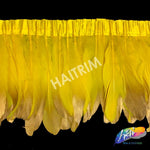 6-8" Goose Fringe with Metallic Tips (1 Yard)