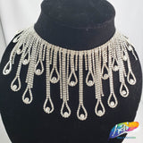 3 3/4" Dangling Loop Rhinestone Fringe, RF-049