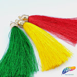 3 1/4" Silk Tassels with Gold Cap, TSL-01 (3 pieces)