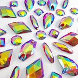 Fuchsia Red AB Resin Stones, DDAB04
