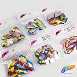 Fuchsia Red AB Resin Stones, DDAB04