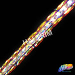 1” 3-row Iridescent Rectangle Stone Iron on Trim , IRT-081