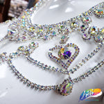 Crystal AB Rhinestone Necklace, XY168