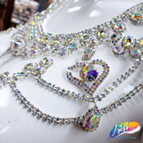 Crystal AB Rhinestone Necklace, XY168