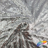 Metallic Chainmail Mesh Fabric
