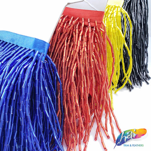 3" Bugle Beaded Fringe, FR-014