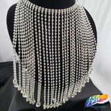 Rhinestone Cupchain Fringe with Teardrop Stones, RF-043