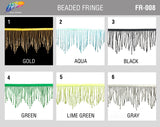 3 3/4" Variegated Beaded Fringe with Bugle & Seed Beads, FR-008