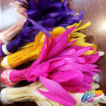 6-8" Stripped Coque Fringe (1/2 Yard)