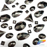 Gunmetal (Jet Hematite) Resin Stones
