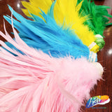 6-8" Rooster Schlappen Fringe (1/2 Yard)